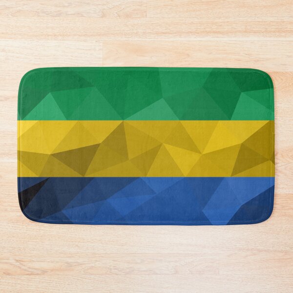 Item preview, Gabon Flag Geometric Design – Bold and Modern Art designed and sold by OrangePoly.