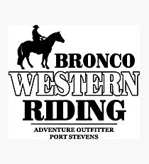 Western Riding Photographic Print