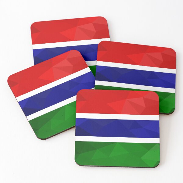 Item preview, Gambia Flag Geometric Art – Bold and Colorful Design designed and sold by OrangePoly.