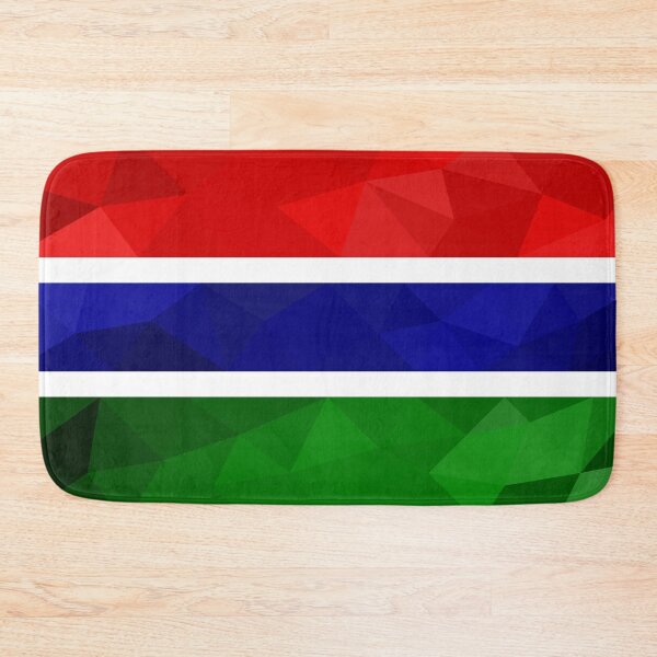 Item preview, Gambia Flag Geometric Art – Bold and Colorful Design designed and sold by OrangePoly.