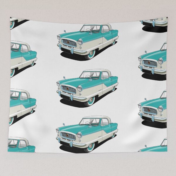 Item preview, Austin Metropolitan in two tone turquoise and white designed and sold by candc-retro.