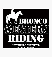Western Riding Photographic Print