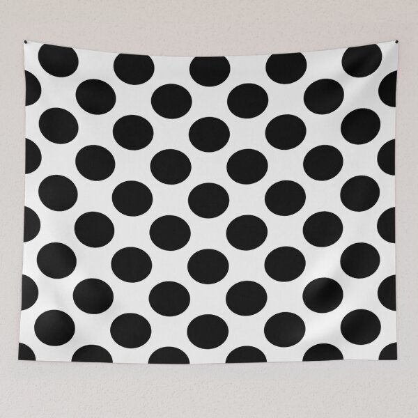 Item preview, Black Polka Dot Print Cool Fashion Pattern Cute Points Abstract Art  designed and sold by BCNDesign.