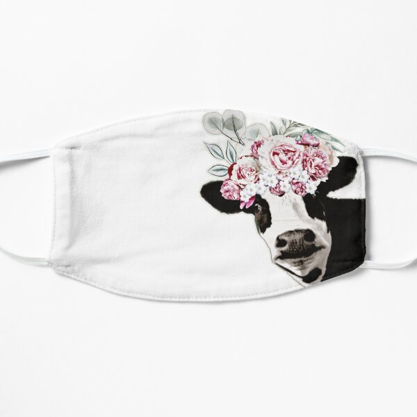 Boho Cow Flat Mask
