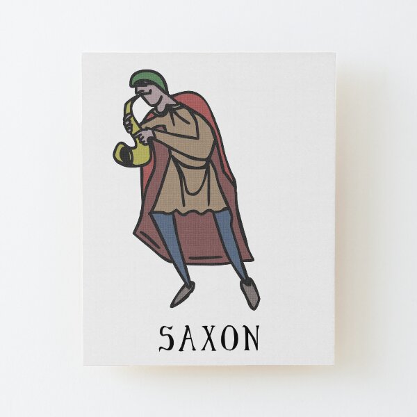Thy Sax Saxon Wood Mounted Print