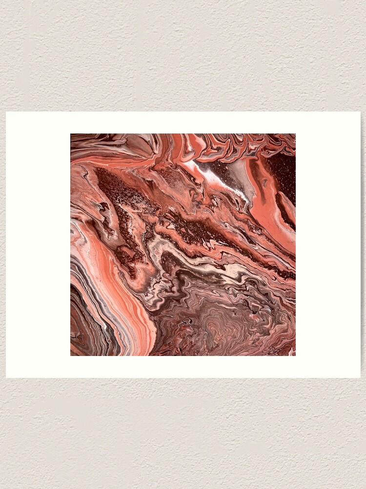 Alternate view of Rose Gold Ravine Art Print