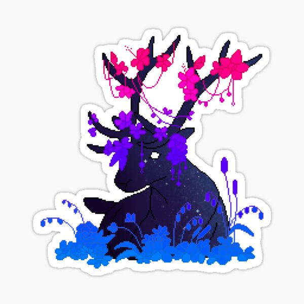 Item preview, Bisexual Pride Galaxy Deer designed and sold by OceanicScribble.