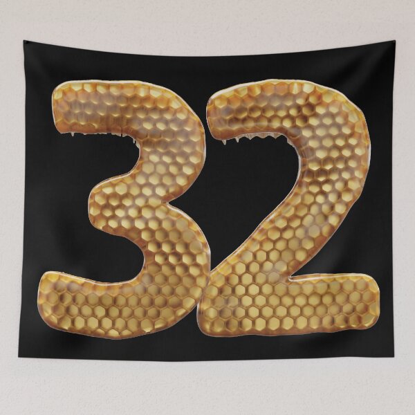 Item preview, 32 Number 3d Honey Numbers Font designed and sold by HelloFromAja.