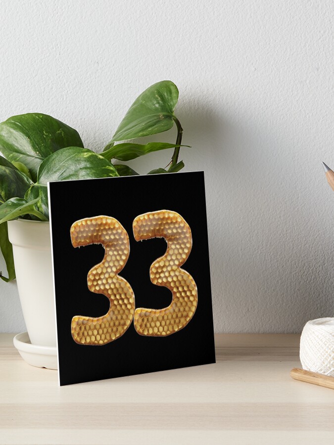 33 Number 3d Honey Numbers Font Poster for Sale by HelloFromAja