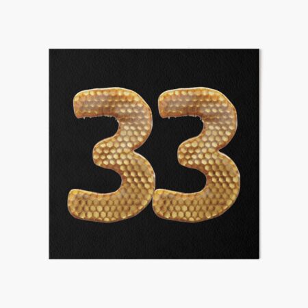 33 Number 3d Honey Numbers Font Poster for Sale by HelloFromAja