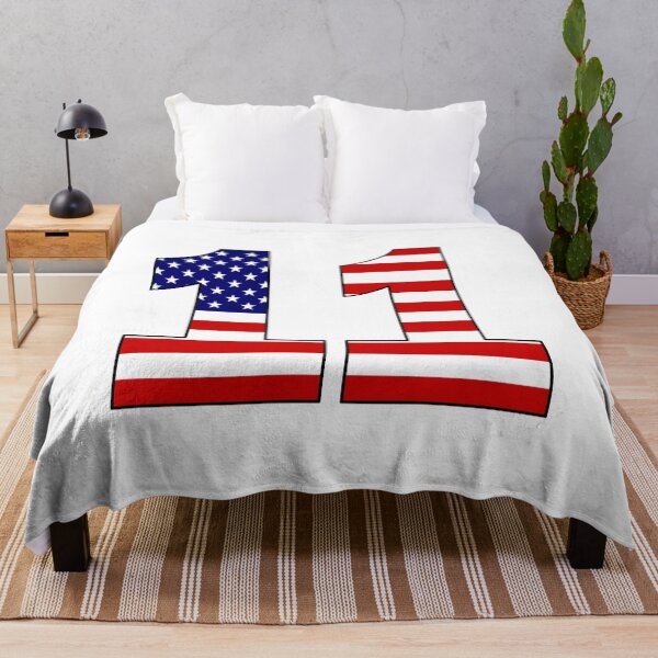 Item preview, Number 11 with USA flag on the background designed and sold by AllShirts21.