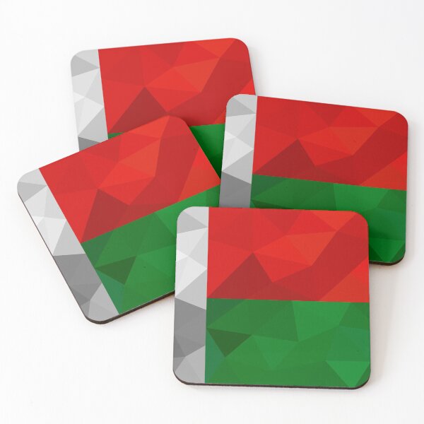 Item preview, Madagascar Flag Geometric Design – Bold African Art designed and sold by OrangePoly.