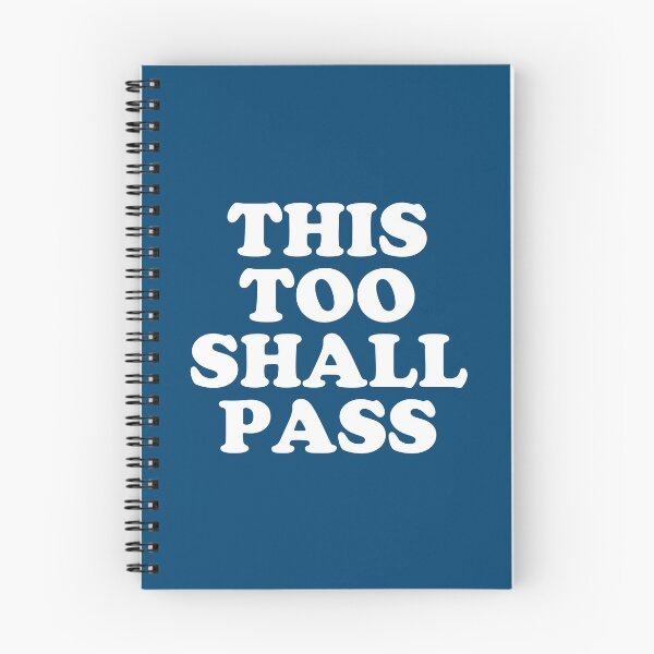 Item preview, This Too Shall Pass - Motivational Quote Blue designed and sold by SalahBlt.