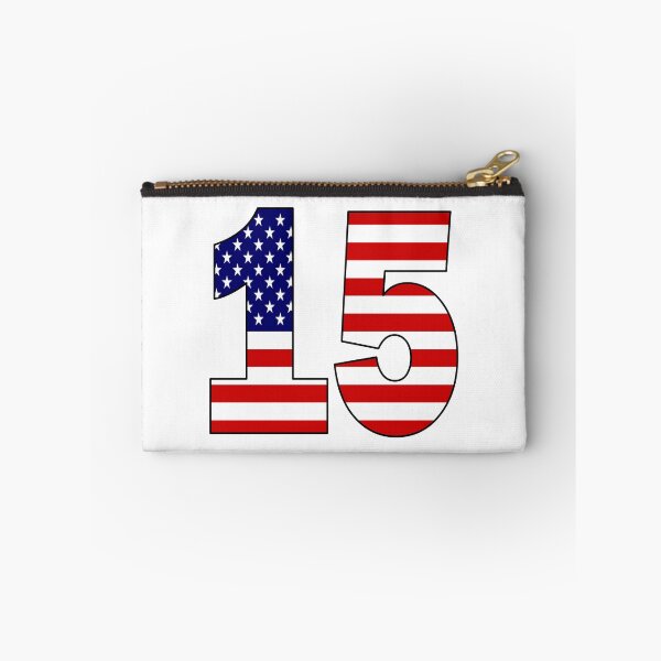 Item preview, Number 15 with USA flag on the background designed and sold by AllShirts21.