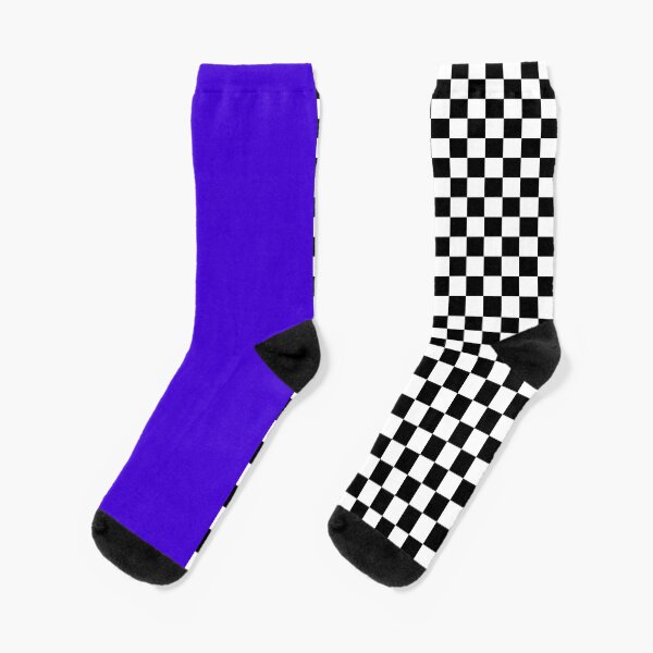 Colour blocking with mod check Socks