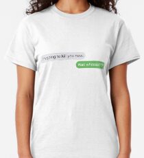 Camiseta clásica ¿Esperar lo?