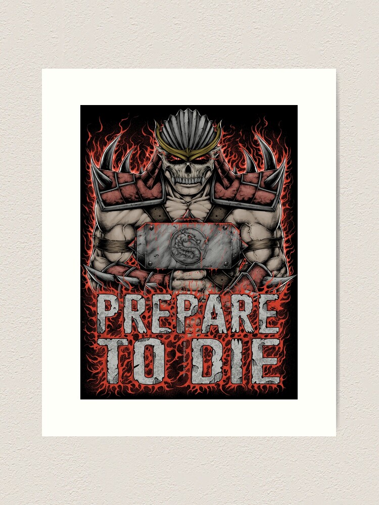 Shao Kahn Art Print for Sale by drawnbyernie