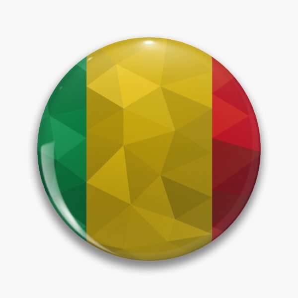 Item preview, Mali Flag Geometric Design – Bold African Art designed and sold by OrangePoly.