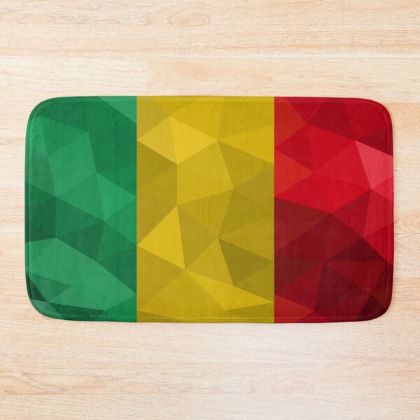Item preview, Mali Flag Geometric Design – Bold African Art designed and sold by OrangePoly.