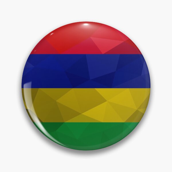 Item preview, Mauritius Flag Geometric Design – Bold and Colorful Art designed and sold by OrangePoly.