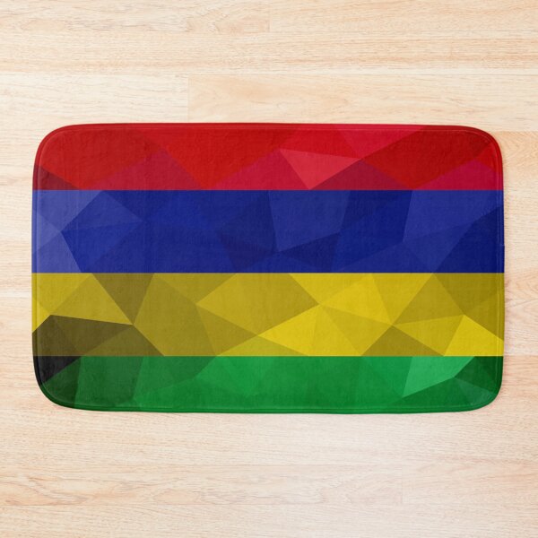 Item preview, Mauritius Flag Geometric Design – Bold and Colorful Art designed and sold by OrangePoly.