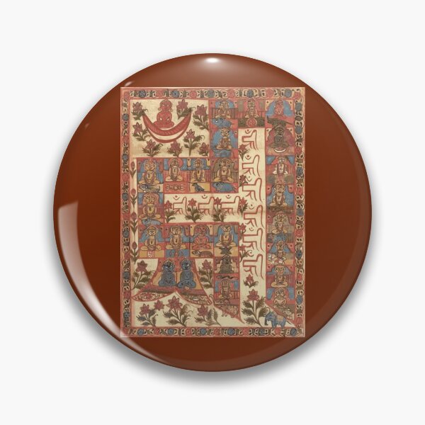 Item preview, Jainism Hrim Tirthankaras Meditation Tantra Mandala designed and sold by h44k0n.
