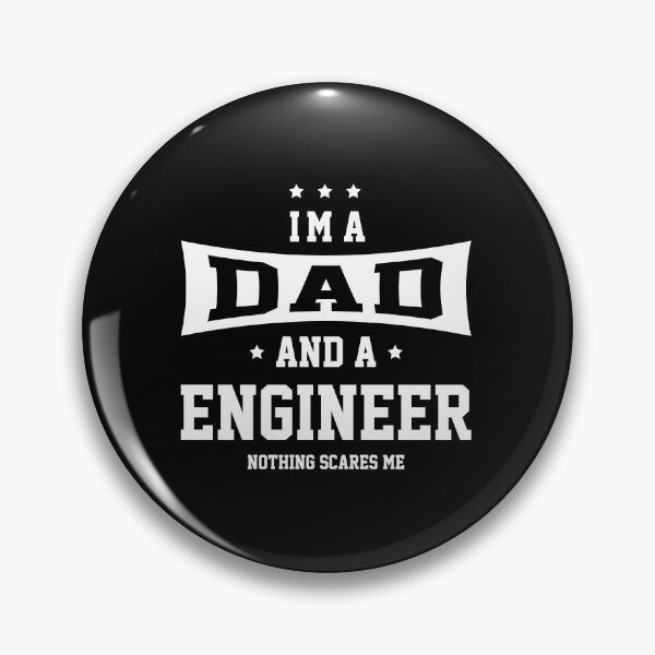 Item preview, Mens I'm A Proud Dad Of A Engineer Nothing Scares me - Dad Gift Funny Cool Fathers day designed and sold by DiogoCalheiros.