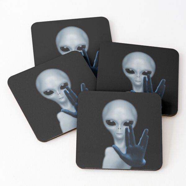 Item preview, Gray Alien - We Come In Peace (Dark) designed and sold by el-em-cee.