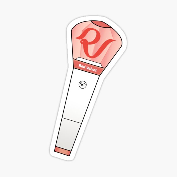Kpop Red Velvet Lightstick Kim Man Bong White Sticker By Lysavn Redbubble