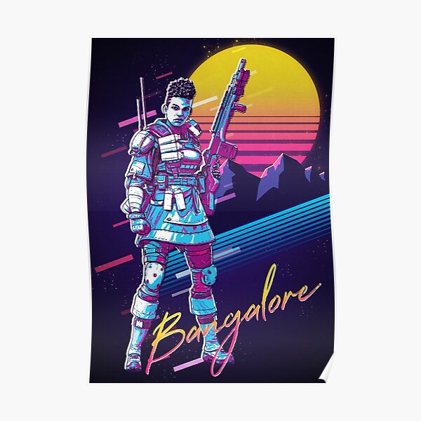 Apex Legends - Bangalore 80s Retro Póster