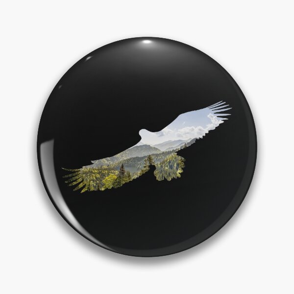 Item preview, eagle, mountains, forest outdoor Panorama Gift designed and sold by Kuma518.