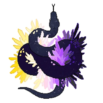 Artwork thumbnail, Nonbinary Pride Galaxy Python by OceanicScribble