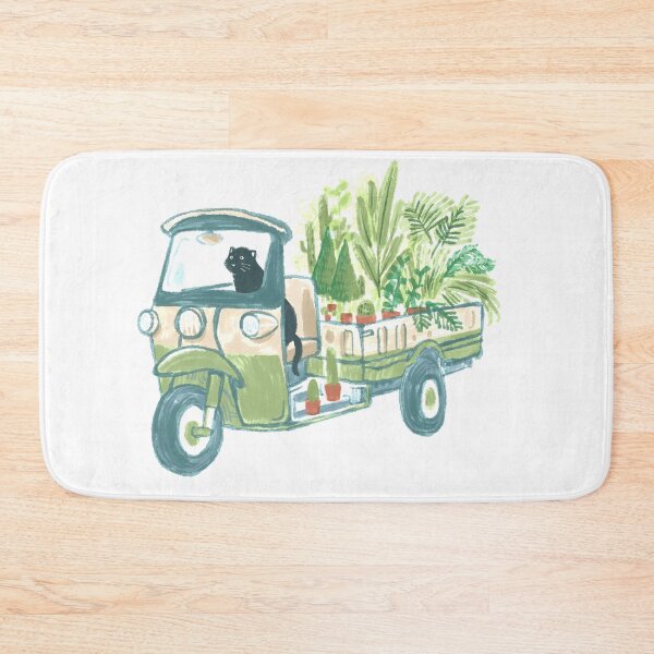 Item preview, TukTuk Car/Cat Delivery Plants & Flowers designed and sold by jimmytan.