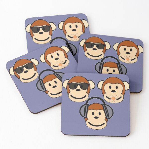 Item preview, Illustration of Cartoon Three Monkeys - See, Hear, Speak No Evil designed and sold by taiche.