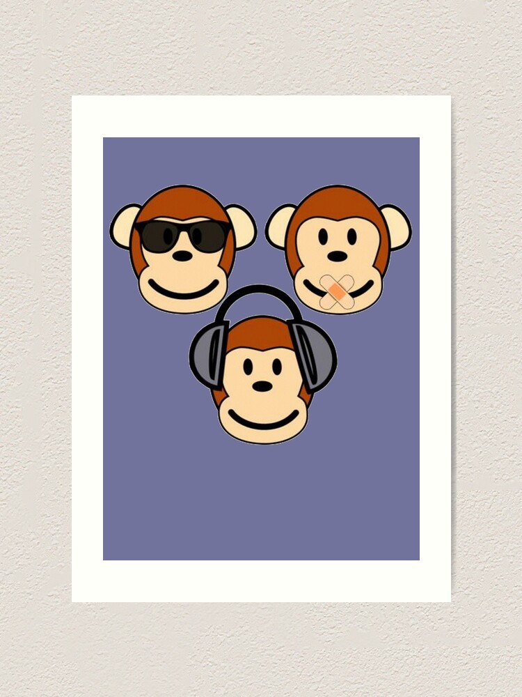 Lámina artística «Ilustración de dibujos animados de tres monos: ver, escuchar, no hablar mal» de taiche | Redbubble Lámina artística «Ilustración de dibujos animados de tres monos: ver, escuchar, no hablar mal» de taiche | Redbubble