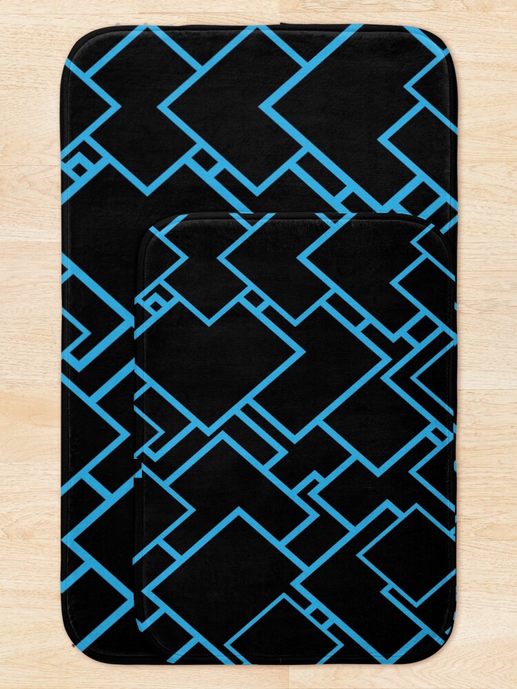 Thumbnail 5 of 6, Bath Mat, square pattern designed and sold by MallsD.