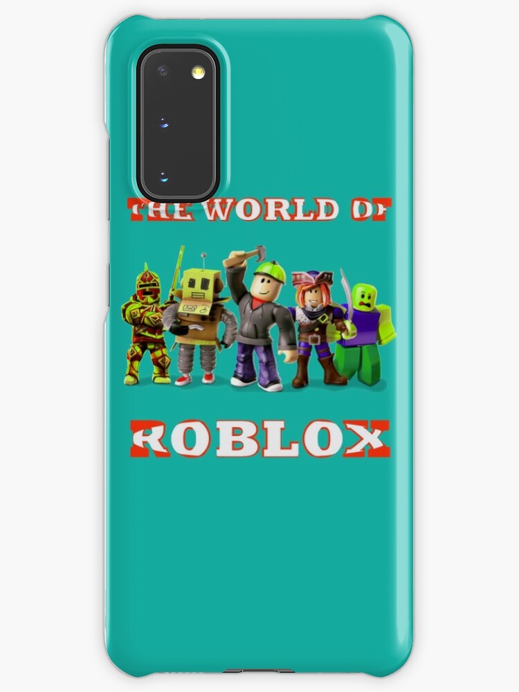 The World Of Roblox Case Skin For Samsung Galaxy By Adam T Shirt Redbubble - how to wear a t shirt on roblox mobile device