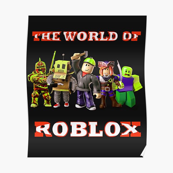 Roblox Logo Remastered Poster By Lukaslabrat Redbubble - roblox propaganda poster