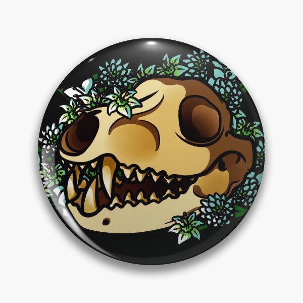 Artikelvorschau, Beutelwolfschädel mit Blumen entworfen und verkauft von Galionne.
