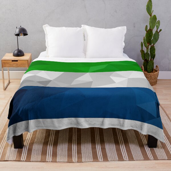 Artikelvorschau, Sierra Leone Flagge Geometrisches Design – Mutige und moderne Kunst entworfen und verkauft von OrangePoly.
