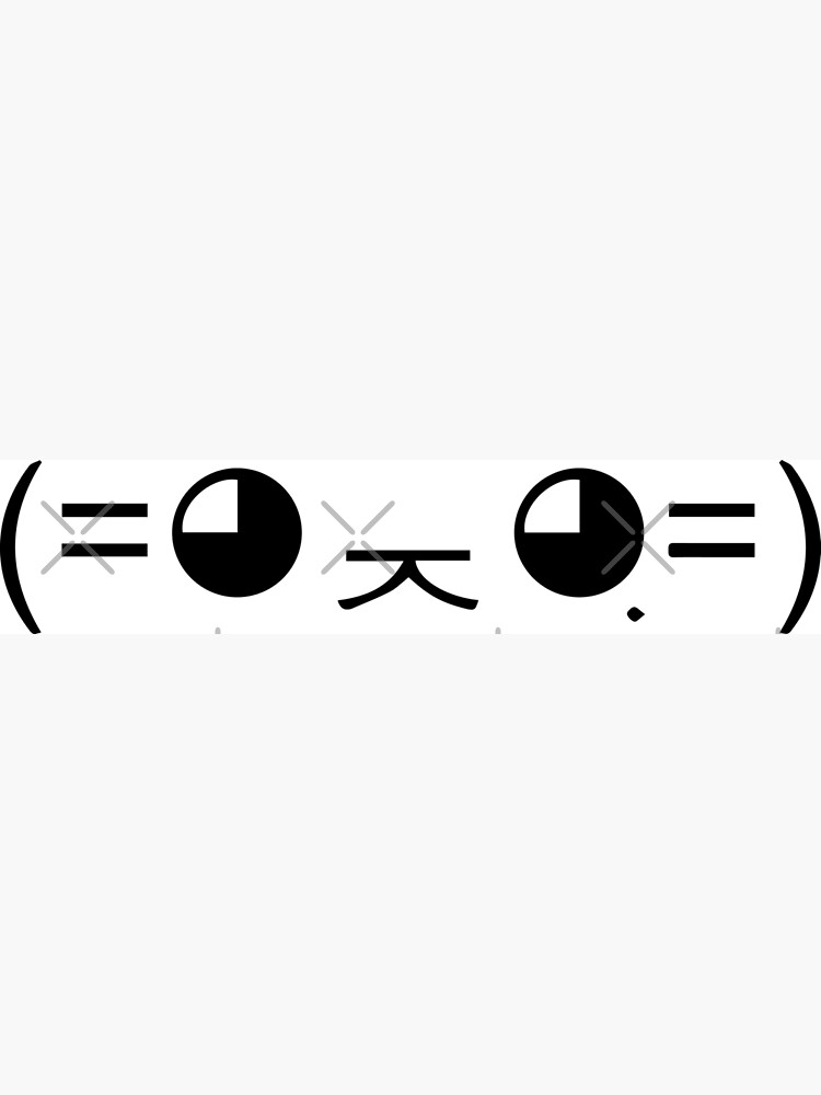 Cat Cute Kaomoji Kawaii Japanese Emoji\