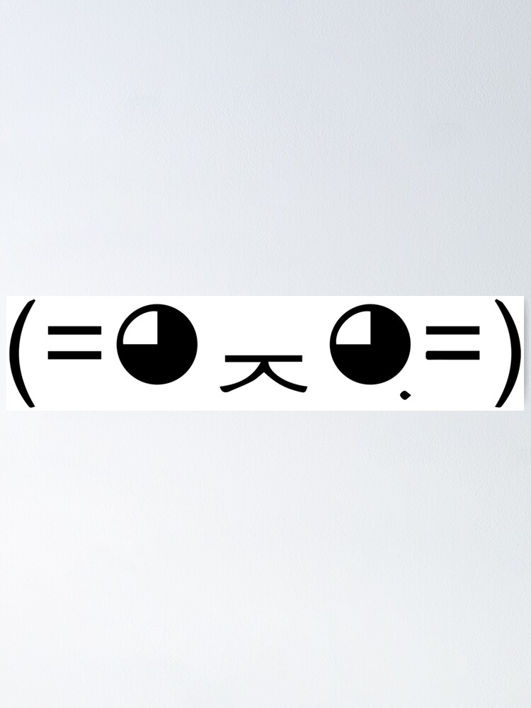 Cat Cute Kaomoji Kawaii Japanese Emoji\