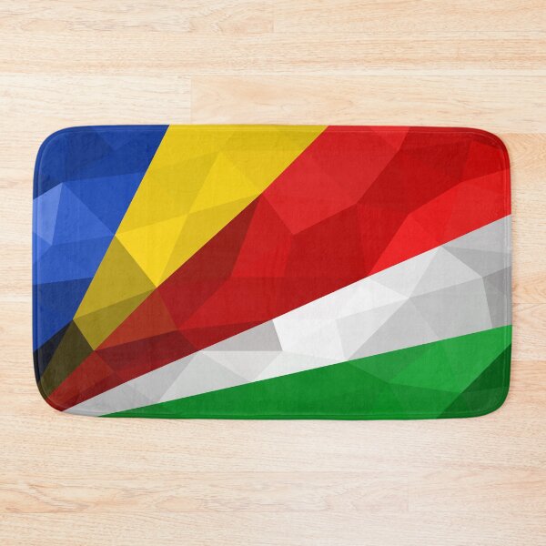 Item preview, Seychelles Flag Geometric Art – Bold and Colorful Design designed and sold by OrangePoly.
