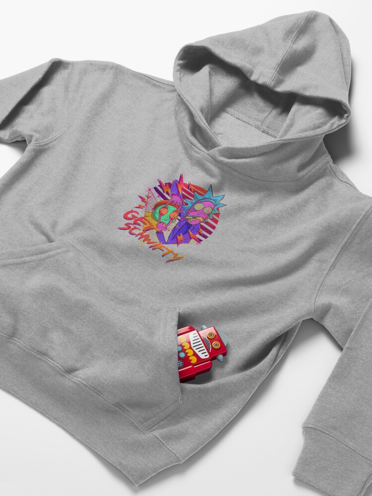Alternate view of rick and morty get schwifty Kids Pullover Hoodie