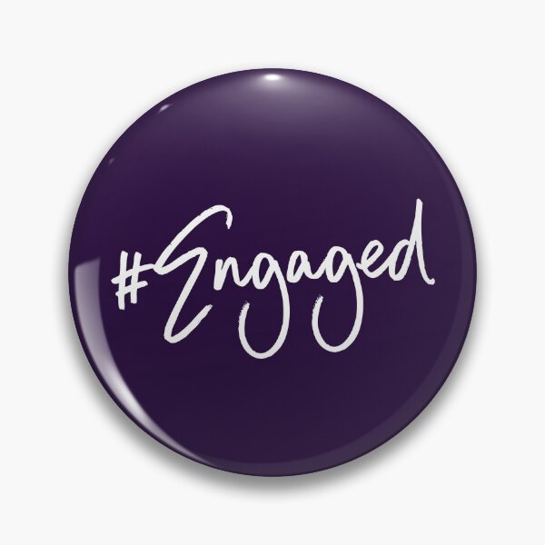 Item preview, #Engaged 'Hashtag Engaged' Engagement Announcement designed and sold by Delightfully Cynical.