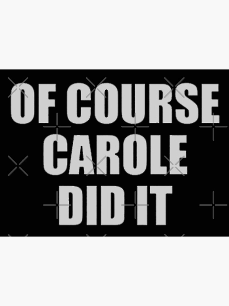 Carole Baskin Did It Tank Top Lustig Joe Exotisch Der Tigerkönig