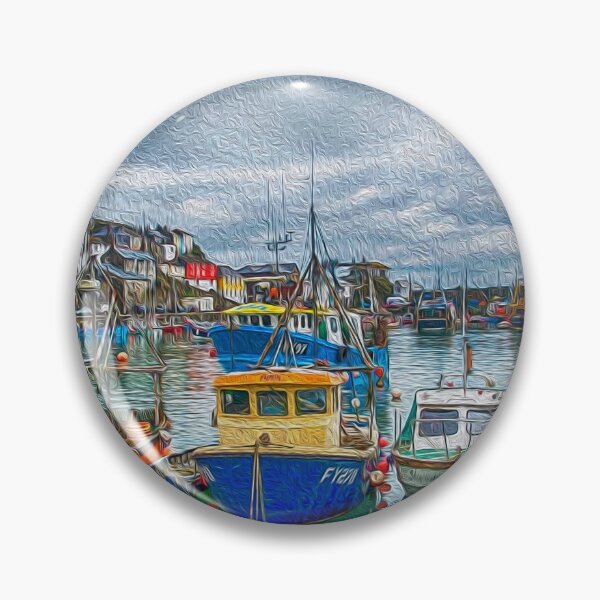 Item preview, Boats in Mevagissey Harbour. designed and sold by Chris Thaxter.