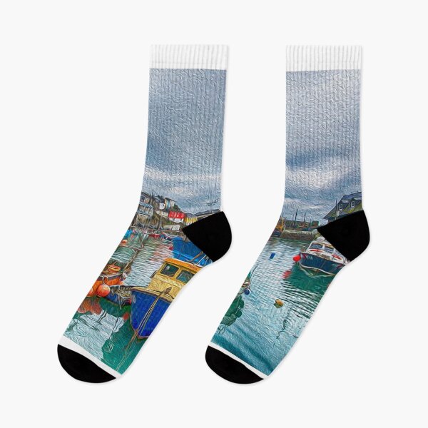 Item preview, Boats in Mevagissey Harbour. designed and sold by Chris Thaxter.