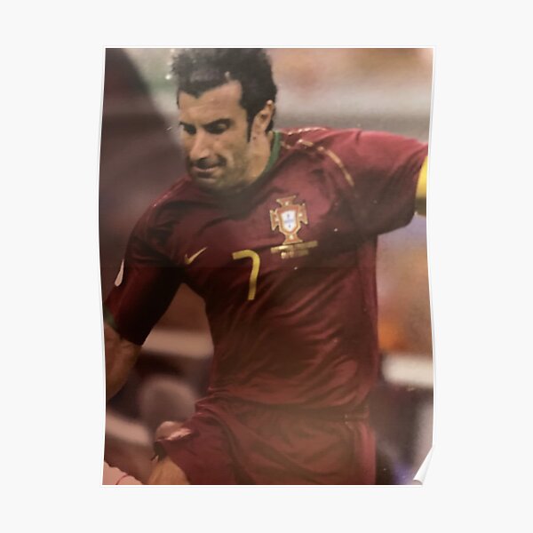 Luis Figo Portugal Euro 2004 Jersey Poster for Sale by Zgjimi17