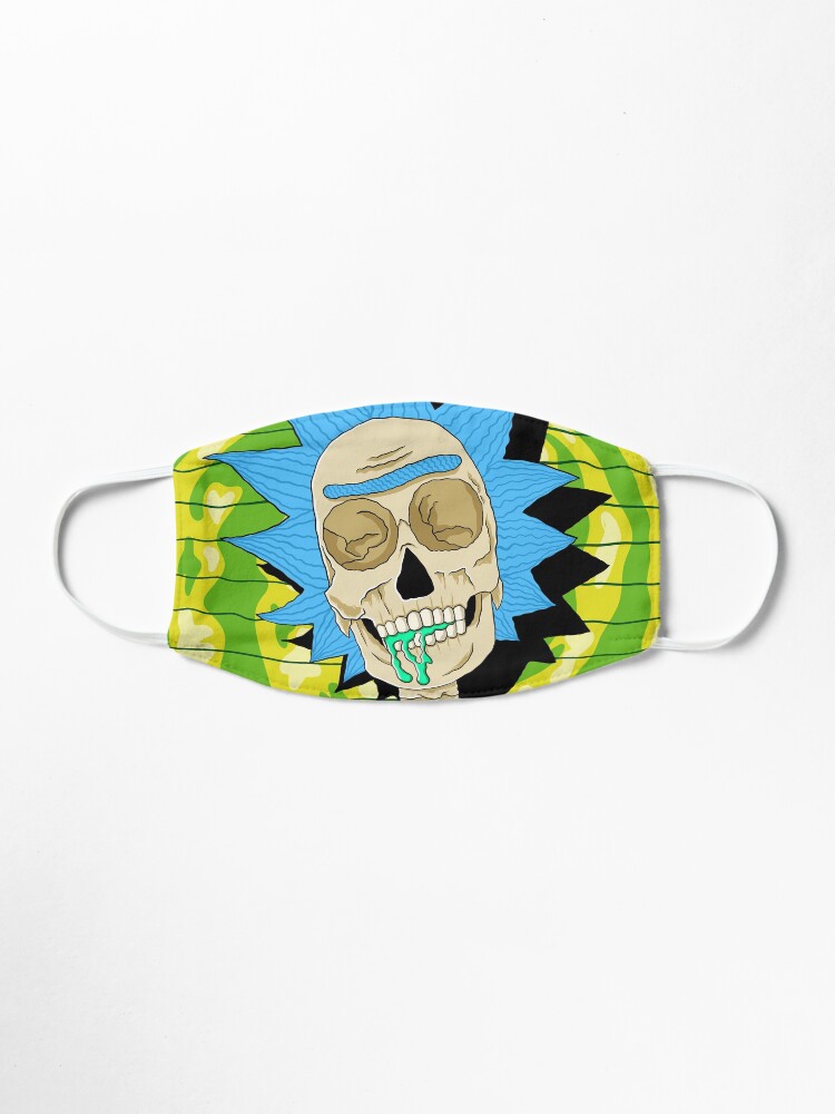 Alternate view of rick and morty skull Mask